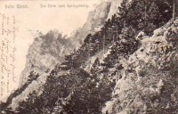 NÖ: Gruß von der Hohen Wand um 1900 Der Turm von Springelsteig